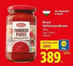Lidl Baresa Sűrített paradicsom ajánlat