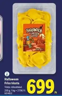 Lidl Halloween Friss tészta ajánlat
