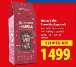 Lidl HESTER'S LIFE Snow Much Granola ajánlat
