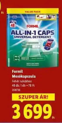 Lidl FORMIL Mosókapszula ajánlat