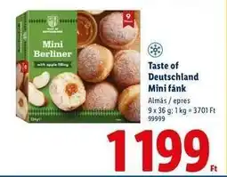 Lidl Taste of Deutschland Mini fánk ajánlat
