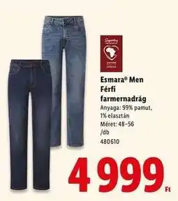 Lidl Esmara Men Férfi farmernadrág ajánlat