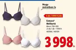 Lidl ESMARA Melltartó ajánlat