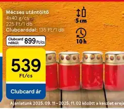 Tesco Mécses-utántöltő ajánlat