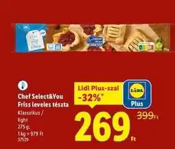 Lidl Chef Select&You Friss leveles tészta ajánlat