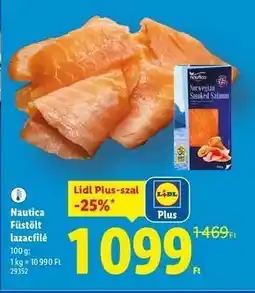 Lidl NAUTICA Füstölt lazacfilé ajánlat