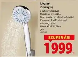 Lidl Livarno Zuhanyfej ajánlat
