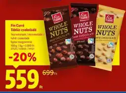 Lidl FIN CARRÉ Táblás csokoládé ajánlat