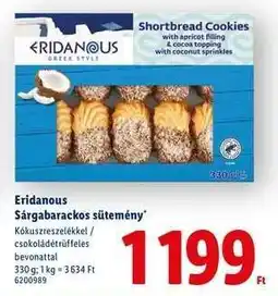 Lidl ERIDANOUS Sárgabarackos sütemény ajánlat