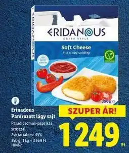 Lidl Eridanous Panírozott lágy sajt ajánlat