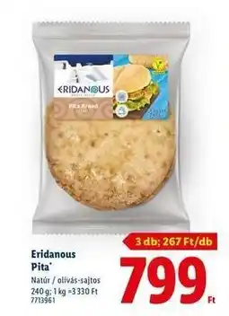 Lidl ERIDANOUS Pita ajánlat