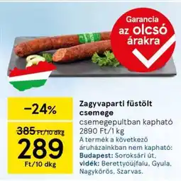 Tesco Zagyvaparti füstölt csemege ajánlat