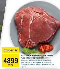Tesco Friss csont nélküli marhalábszár ajánlat