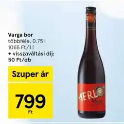 Tesco Varga bor ajánlat