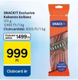 Tesco SNACK!T Exclusive Kabanos kolbász ajánlat