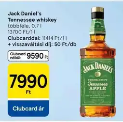 Tesco Jack Daniel's Tennessee whiskey ajánlat