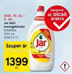 Tesco Jar kézi mosogatószer ajánlat