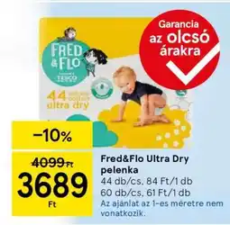 Tesco Fred&Flo ultra dry pelenka ajánlat