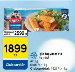 Tesco Iglo fagyasztott halrúd ajánlat