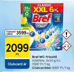 Tesco Bref WC-Frissítő ajánlat