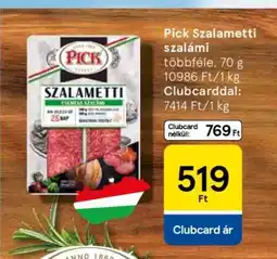 Tesco Pick Szalametti szalámi ajánlat