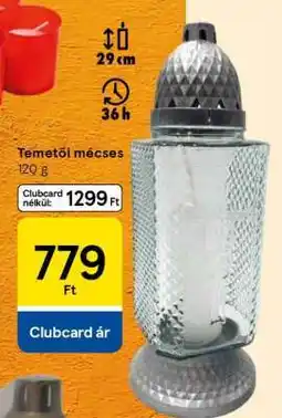 Tesco Temetői mécses ajánlat