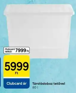 Tesco Tárolódoboz tetővel ajánlat