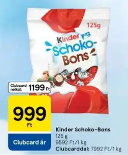 Tesco KINDER Schoko-Bons ajánlat
