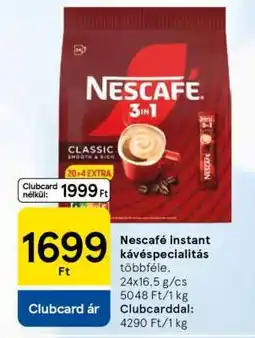 Tesco Nescafé instant kávéspecialitás ajánlat