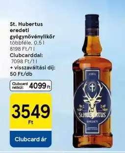 Tesco St. Hubertus eredeti gyógynövénylikőr ajánlat
