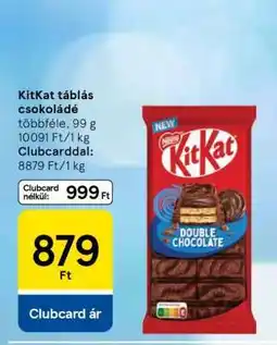 Tesco KitKat táblás csokoládé ajánlat