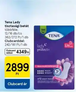 Tesco Tena Lady tisztasági betét ajánlat