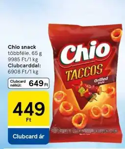 Tesco Chio snack ajánlat