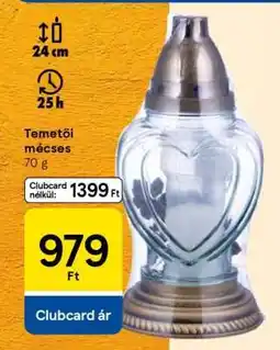 Tesco Temetői mécses ajánlat