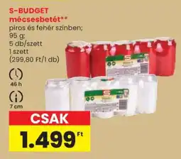 Spar S-BUDGET mécsesbetét ajánlat