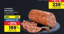 Spar S-BUDGET disznósajt ajánlat