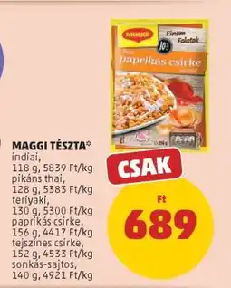 PENNY MAGGI TÉSZTA ajánlat