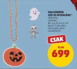 PENNY HALLOWEEN LED-ES NYAKLÁNC ajánlat