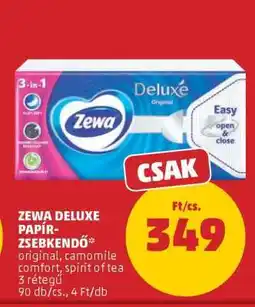 PENNY Zewa Deluxe papír zsebkendő ajánlat