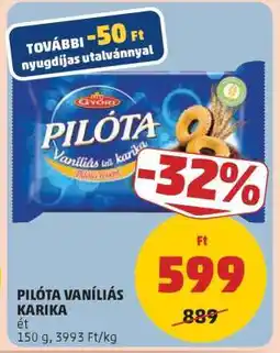 PENNY PILÓTA VANÍLIÁS KARIKA ajánlat