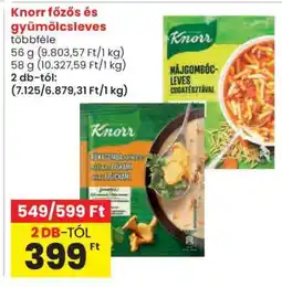 Spar Knorr főzős és gyümölcsleves ajánlat