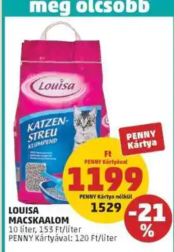 PENNY Louisa Macskaalom ajánlat