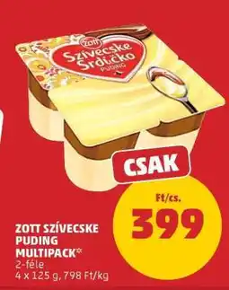 PENNY Zott Szívecske Puding Multipack ajánlat