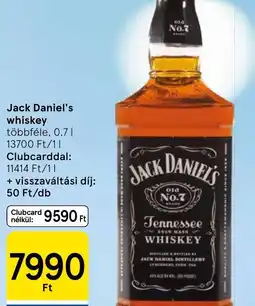 Tesco Jack Daniel's whiskey ajánlat
