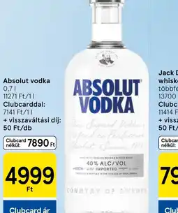 Tesco Absolut vodka ajánlat