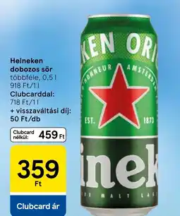 Tesco Heineken dobozos sör ajánlat