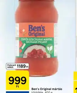 Tesco Ben's Original mártás ajánlat