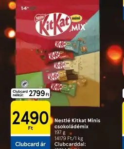 Tesco Nestlé Kitkat Minis csokoládémix ajánlat