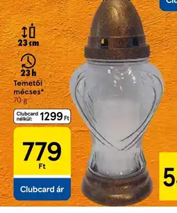 Tesco Temetői mécses ajánlat