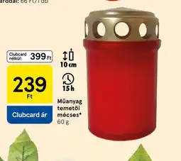 Tesco Műanyag temetői mécses ajánlat